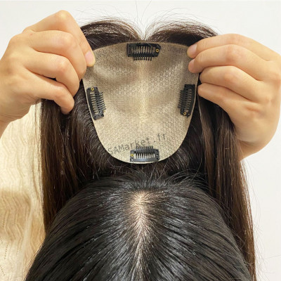 Postiche - Perruque de haute qualité - cheveux naturels Asie6