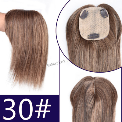 Cheveux synthétiques extensions pour femmes postiche dentelle brune blonde châtain 30cm18