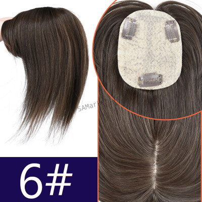 Cheveux synthétiques extensions pour femmes postiche dentelle brune blonde châtain 30cm3
