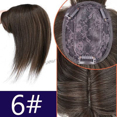 Cheveux synthétiques extensions pour femmes postiche dentelle brune blonde châtain 30cm10