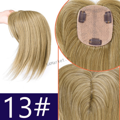 Cheveux synthétiques extensions pour femmes postiche dentelle brune blonde châtain 30cm19