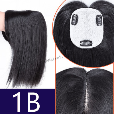 Cheveux synthétiques extensions pour femmes postiche dentelle brune blonde châtain 30cm6