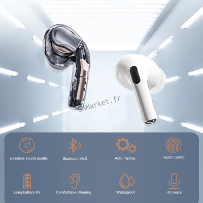 Oreillettes écouteurs Xiaomi Redmi sans fil Bluetooth 5.0 commande tactile stéréo étanches4