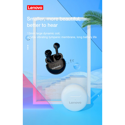Écouteurs Lenovo Bluetooth 5.0 Étanche Avec Réduction du bruit Microphone Intégré8
