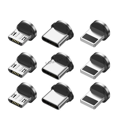 Embout Magnétique Pour Câble Chargeur Magnétique Embouts Remplacement Perdu Paquet de 5 iOS TYPE C Micro USB2