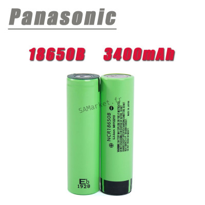 Batterie Rechargeable Panasonic 18650 3400mAh 3.7V Li-ion d'origine NCR18650B2