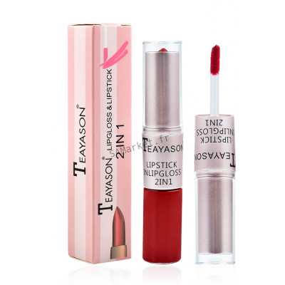 Rouge à Lèvres Double Lipstick LipGloss Sexy Longue Durée Brillant Velours Mat Imperméable2