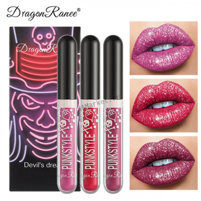 Paquet de 6 Rouge à Lèvres Longue durée Lipstick Liquide Ultra Mat Velours Brillant12