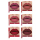 Paquet de 6 Rouge à Lèvres Longue durée Lipstick Liquide Ultra Mat Velours Brillant23