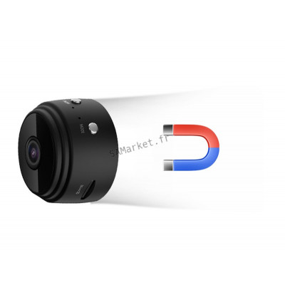 Mini Caméra Espion Surveillance Magnétique Wifi Détection Alarme Vision Nocturne6