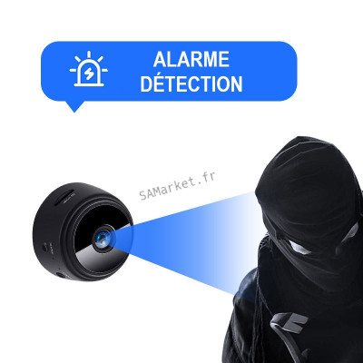 Mini Caméra Espion Surveillance Magnétique Wifi Détection Alarme Vision Nocturne5