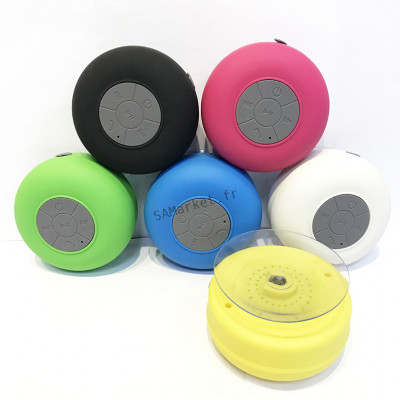 Haut-Parleur Bluetooth Étanche Grande Ventouse Portable Sans Fil Pour Salle De Bain Cuisine4