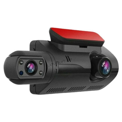 Caméra Voiture Tableau De Bord HD 1080P Double Objectifs Ecran 3.0 Pouces Vision Nocturne Fonction Enregistrement Urgence En Boucle4
