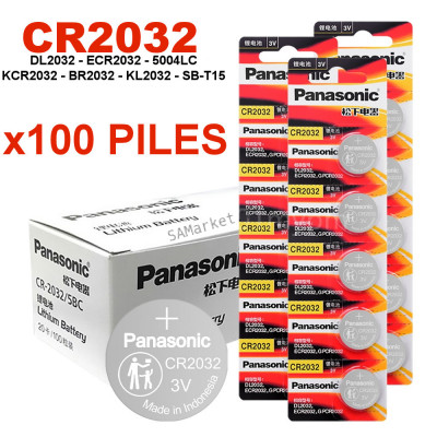 Lot De Piles Panasonic CR2032 Originale Boutons 3V - 50/100/200/5003