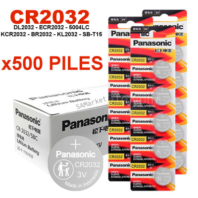 Lot De Piles Panasonic CR2032 Originale Boutons 3V - 50/100/200/5006