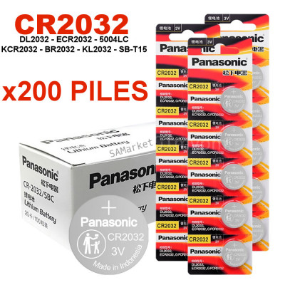 Lot De Piles Panasonic CR2032 Originale Boutons 3V - 50/100/200/5004