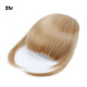 Frange courte droite Extension de cheveux naturels synthétiques avec Clip43