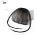 Frange courte droite Extension de cheveux naturels synthétiques avec Clip32