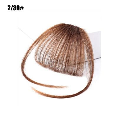 Frange courte droite Extension de cheveux naturels synthétiques avec Clip11