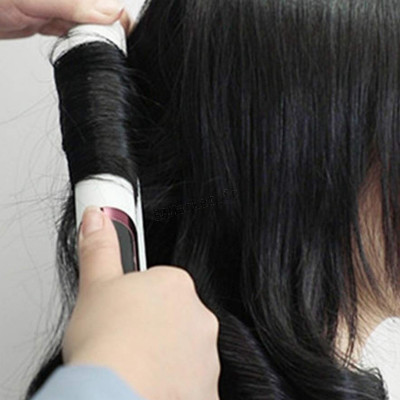 Lisseur de cheveux type professionnel 2-en-1 à ions négatifs 4 vitesses de température de chauffe bouclage rapide des cheveux4