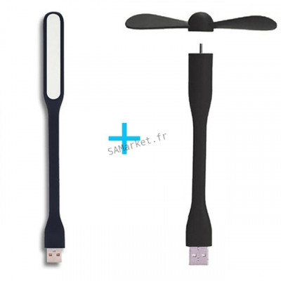 Mini ventilateur USB Portable Pliable avec lampe LED Flexible9