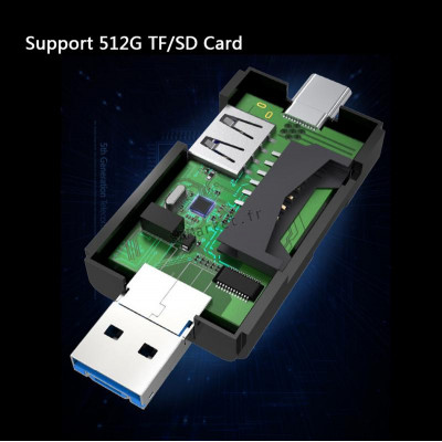 Adaptateur USB Lecteur carte mémoire compatible android pc mac smartphone OTG multifonction14