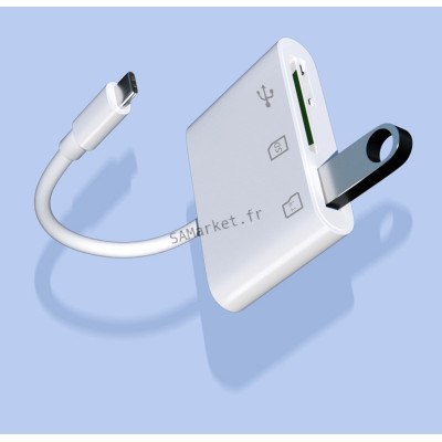 Adaptateur de Type C TF CF SD lecteur de carte mémoire graveur Compact Flash USB-C USB Type-C8