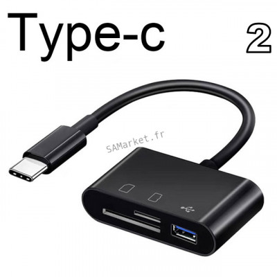 Adaptateur de Type C TF CF SD lecteur de carte mémoire graveur Compact Flash USB-C USB Type-C11