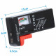Testeur de batterie LCD compatible pile AA/AAA/9V/1.5V16