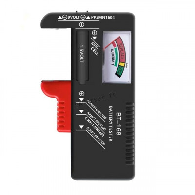 Testeur de batterie LCD compatible pile AA/AAA/9V/1.5V10