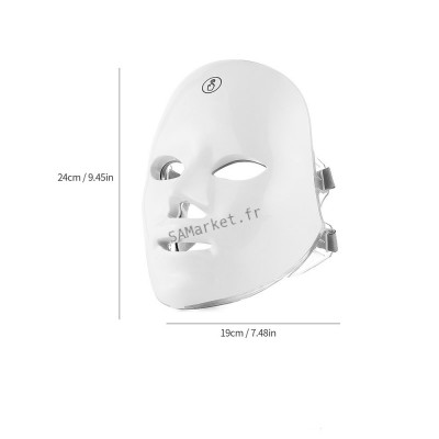 Masque électronique de lifting visage avec 7 mode de photothérapie photons rajeunissement de la peau anti-acné suppression des rides masque de soins pour la peau éclaircissant8