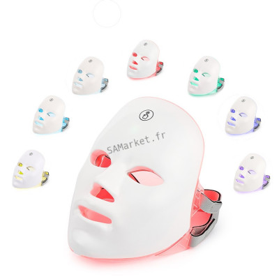 Masque électronique de lifting visage avec 7 mode de photothérapie photons rajeunissement de la peau anti-acné suppression des rides masque de soins pour la peau éclaircissant2