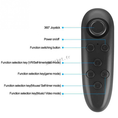 Télécommande Bluetooth universelle pour jeux jouer gaming Smartphone SmartTV VR Android iOS  Gamepad Liseuse E-book5