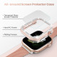 Coque de protection Apple Watch avec verre anti-choc quartz strass brillant47