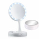 Miroir de maquillage lumineux avec support table grossissement x10 pliable8