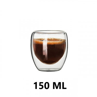 Verres à thé café ou expresso 150ML tasses à moka verres thermiques effet flottant2