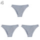 Pack de 3 slips culottes élastique taille basse pour femmes coton respirant38