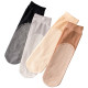 Pack de 10 paires de chaussette ultra mince taille unique genre collant transparent antidérapantes pour femme25