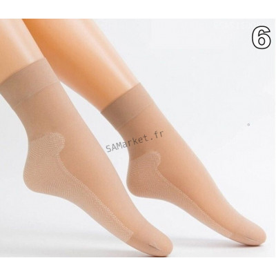 Pack de 10 paires de chaussette ultra mince taille unique genre collant transparent antidérapantes pour femme17