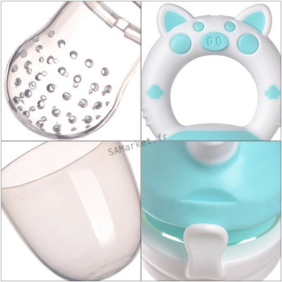 Tétine d'alimentation grignoteuse en silicone pour bébé différents coloris et modèles8