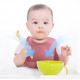 Set pour bébé en silicone sans BPA incassable antidérapant avec assiette et bol mug cup bavoir cuillère et fourchette apte au lave-vaisselle micro-ondes et congélateur réfrigérateur65