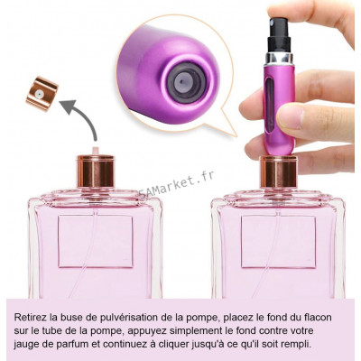 Flacon pulvérisateur rechargeable à remplir de parfum 5ml 8ml4