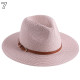 Chapeaux de paille naturelle tissé ceinture faux cuir idéal pour la plage et les journée d'été multiple couleurs unisex36