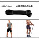 Bande élastique de résistance exercices de musculation fitness 15kg à 75kg30