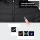 Veste chauffante avec capuche USB pour hommes imperméables document intelligent chaud hiver37
