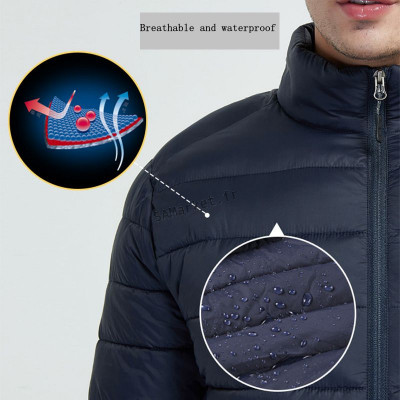 Veste chauffante avec capuche USB pour hommes imperméables document intelligent chaud hiver16