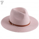 Chapeaux de paille naturelle tissé ceinture faux cuir idéal pour la plage et les journée d'été multiple couleurs unisex66