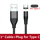 Câble Magnétique Avec Lumière LED USB-C USB TYPE C Recharge de Téléphone Transfert Données Compatible avec iPhone 11 iPhone 12 Pro Max Samsung et Xiaomi12