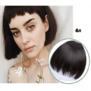 Frange courte droite Extension de cheveux naturels synthétiques avec Clip69