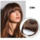 Frange courte droite Extension de cheveux naturels synthétiques avec Clip56